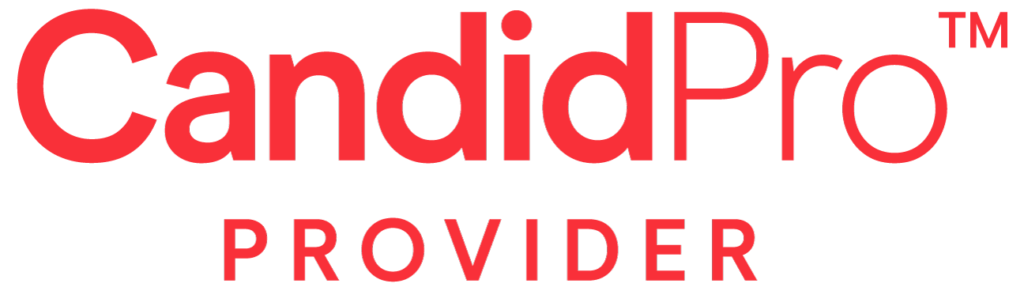 Official CandidPro Provider logo in red text